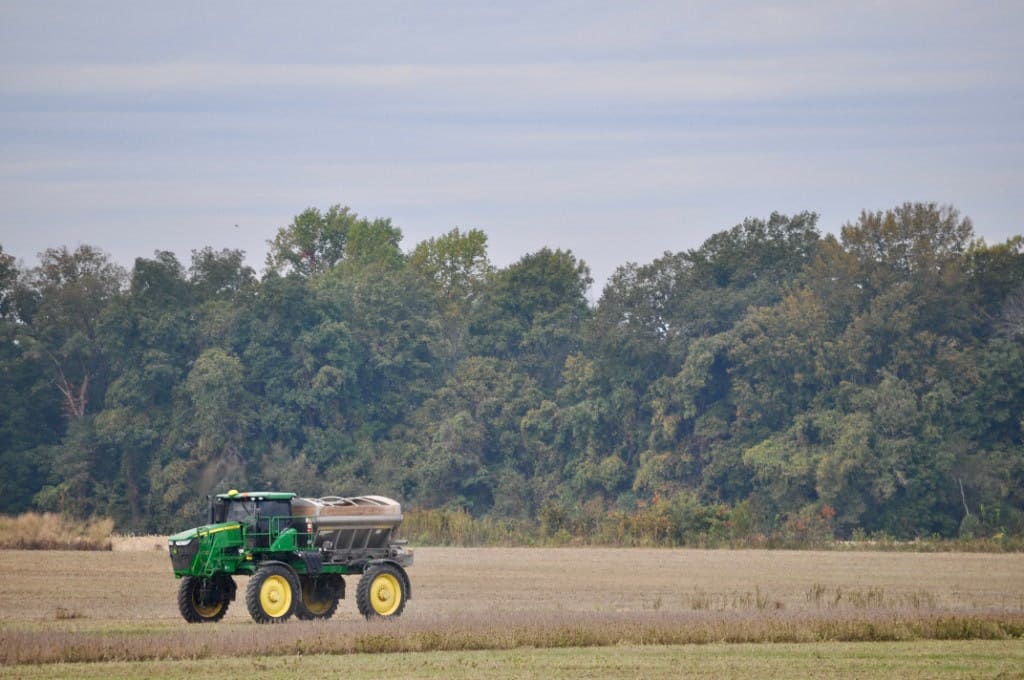 ARM spreader equipment in the field